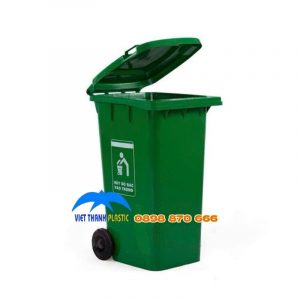 Thùng rác nhựa 240 lít nắp kín
