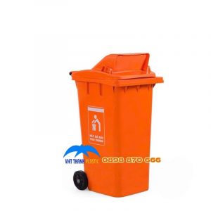 Thùng rác nhựa 240 lít nắp hở