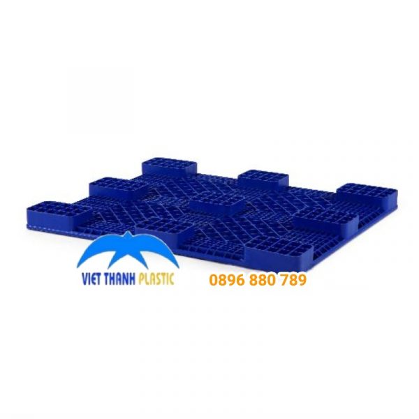 Mặt Dưới Pallet Nhựa 496T Liền Khối 1 Mặt