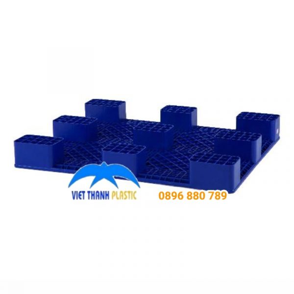 Mặt Dưới Pallet Nhựa Liền Khối 1 Mặt 496C HDPE