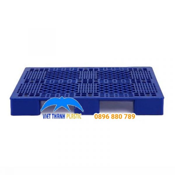 Mặt Ngang Pallet Nhựa Liền Khối 1 Mặt 496C HDPE