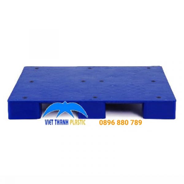 Mặt Ngang Pallet Nhựa Liền Khối 1 Mặt 497C HDPE 1000x1200x140 mm