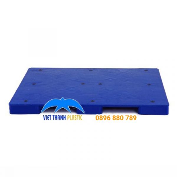 Mặt Ngang Pallet Nhựa Liền Khối 1 Mặt 497T HDPE 1000x1200x78 mm