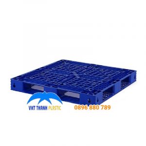 Pallet nhựa liền khối 1 mặt, HDPE, tải tĩnh 1.000kg
