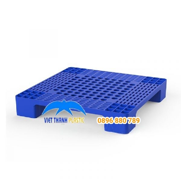Pallet Nhựa Vuông 594 Màu Xanh HDPE 600x600x100 mm