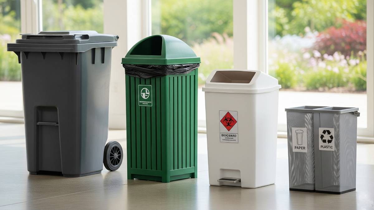 Thùng rác nhựa công nghiệp y tế văn phòng ngoài trời Việt Thành