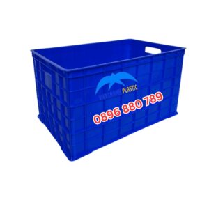 Sóng bít HS042-SB kích thước 775×496×446mm nhựa HDPE màu xanh dương