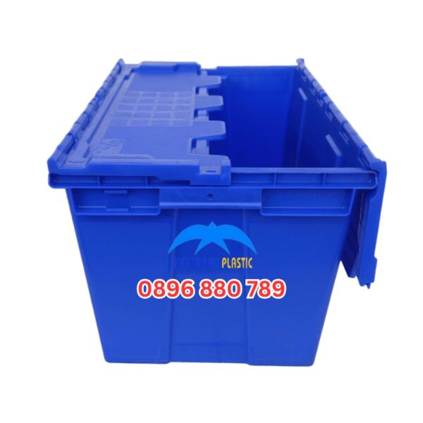 Sóng bít HS043-SB màu xanh dương HDPE có nắp kín