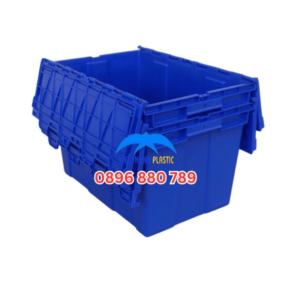 Sóng bít HS043-SB màu xanh dương HDPE có nắp kín