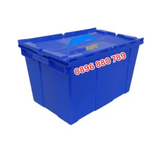 Sóng bít HS043-SB màu xanh dương HDPE có nắp kín
