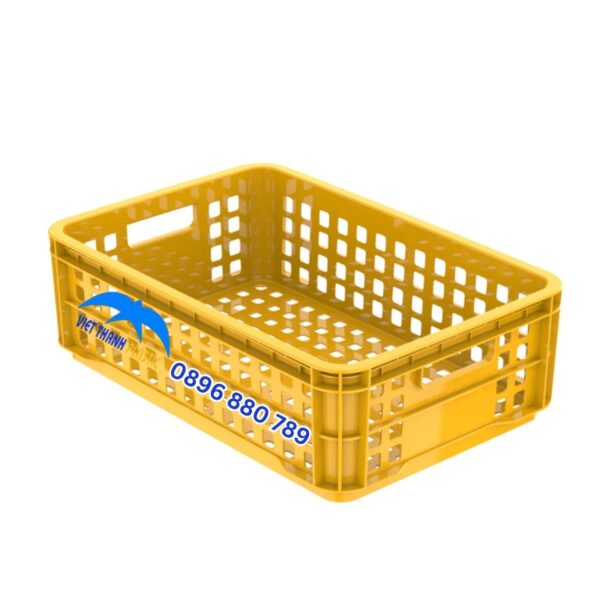 Sóng nhựa hở 1T8 màu vàng nhựa HDPE cao 18cm