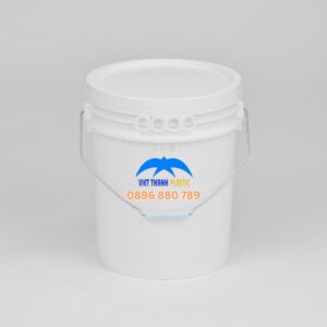 Thùng sơn 20 lít VT28S quai sắt màu trắng