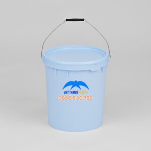 Thùng sơn 20 lít VT16T quai sắt màu trắng