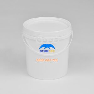 Thùng sơn 5 lít VT35S quai nhựa màu trắng