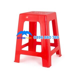 Ghế cao bông 304 nhựa PP chắc chắn dùng cho nhà xưởng và quán ăn