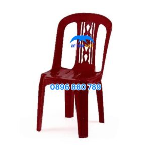 Ghế tựa bông nhựa PP màu đỏ thương hiệu Nhựa Việt Thành cung cấp số lượng lớn cho nhà xưởng và quán ăn.