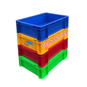 Thùng nhựa B12 kích thước 350x253.5x100 mm nhựa HDPE nguyên sinh