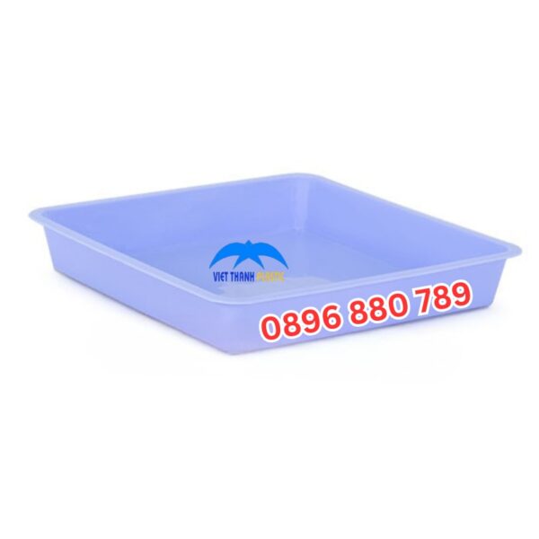 Khay nhựa bít VT186 thiết kế xếp chồng vững chãi tối ưu diện tích kho hàng